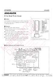 AN6460K datasheet pdf Panasonic