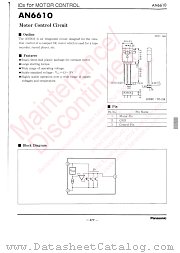 AN6610 datasheet pdf Panasonic