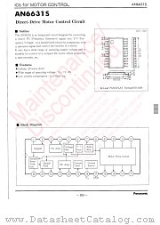 AN6631S datasheet pdf Panasonic