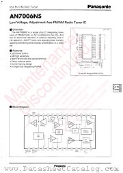 AN7006NS datasheet pdf Panasonic
