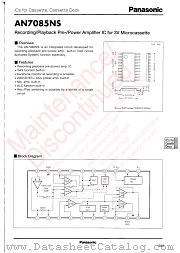 AN7085NS datasheet pdf Panasonic