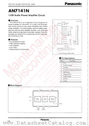 AN7141N datasheet pdf Panasonic