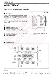 AN7174K-LC datasheet pdf Panasonic