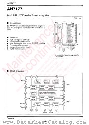 AN7177 datasheet pdf Panasonic