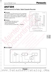 AN7204 datasheet pdf Panasonic