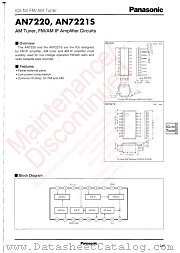 AN7221S datasheet pdf Panasonic