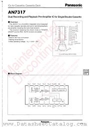 AN7317 datasheet pdf Panasonic