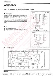 AN7322 datasheet pdf Panasonic