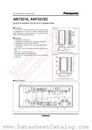 AN7351SC datasheet pdf Panasonic
