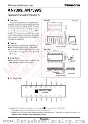 AN7399 datasheet pdf Panasonic