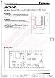 AN7464S datasheet pdf Panasonic