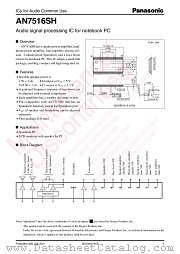 AN7516SH datasheet pdf Panasonic