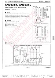 AN8231S datasheet pdf Panasonic