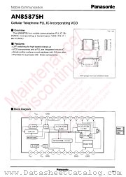 AN8587SH datasheet pdf Panasonic