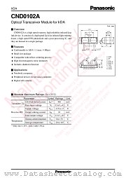 CND0102A datasheet pdf Panasonic