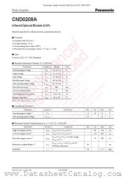 CND0208A datasheet pdf Panasonic