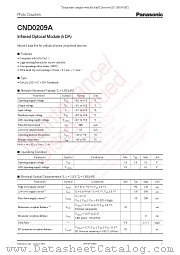 CND0209A datasheet pdf Panasonic