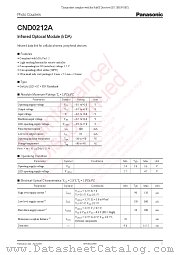 CND0212A datasheet pdf Panasonic