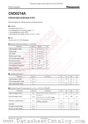 CND0214A datasheet pdf Panasonic