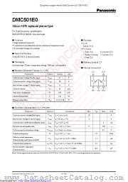 DMC501E0 datasheet pdf Panasonic