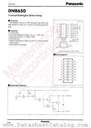 DN8650 datasheet pdf Panasonic