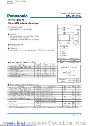 DRC2143X datasheet pdf Panasonic
