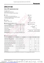 DRC4114E datasheet pdf Panasonic