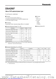 DSA2507 datasheet pdf Panasonic