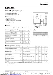DSC3G03 datasheet pdf Panasonic