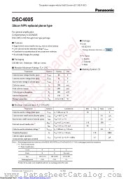 DSC4005 datasheet pdf Panasonic
