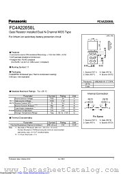FC4A2205 datasheet pdf Panasonic