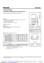 FC6A2106 datasheet pdf Panasonic