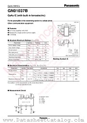 GN01037B datasheet pdf Panasonic