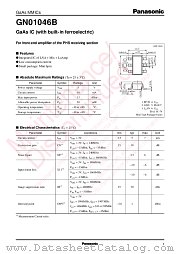 GN01046B datasheet pdf Panasonic