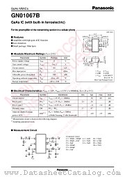 GN01067B datasheet pdf Panasonic