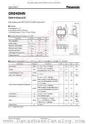 GN04054N datasheet pdf Panasonic