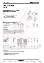 GN05008N datasheet pdf Panasonic