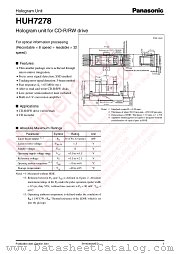 HUH7278 datasheet pdf Panasonic