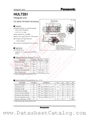 HUL7281 datasheet pdf Panasonic