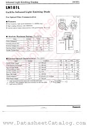LN181L datasheet pdf Panasonic