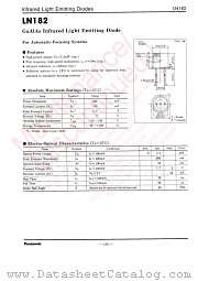 LN182 datasheet pdf Panasonic