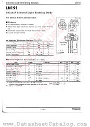 LN191 datasheet pdf Panasonic