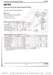 LN193 datasheet pdf Panasonic
