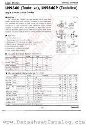 LN9840P datasheet pdf Panasonic