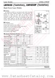 LN9850 datasheet pdf Panasonic