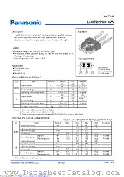 LNCT22PK01WW datasheet pdf Panasonic