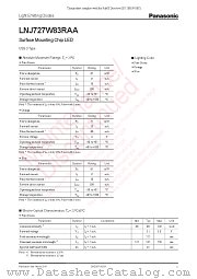 LNJ727W83RAA datasheet pdf Panasonic