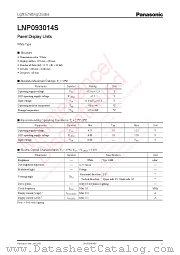 LNP093014S datasheet pdf Panasonic