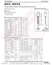M21CA datasheet pdf Panasonic