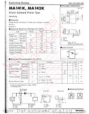 MA3J141K datasheet pdf Panasonic